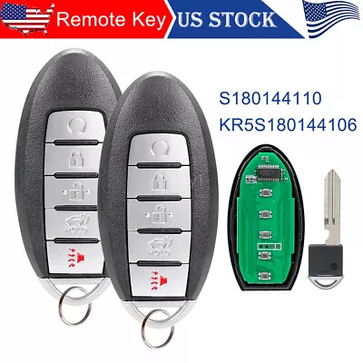 2x S180144110 Smart Keyless Remote Key Fob For Nissan Rogue 2017 2018 + 4A Chip • $28.99