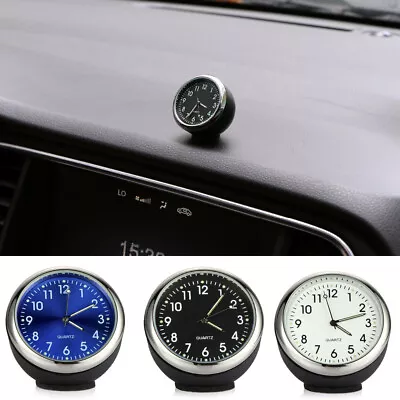 Luminous Pocket Mini Quartz Analog Watch Stick On Clock Car Accessories For Boat • $9.99