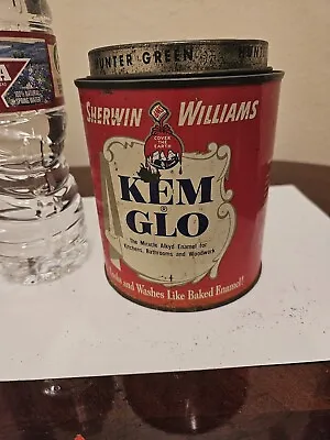 Vintage Sherwin Williams Hunter Green  Kem Glo Miracle Alkyd Enamel Full • $25