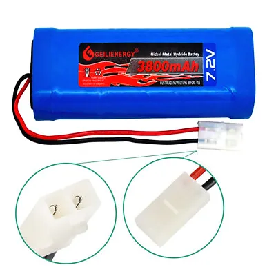 New! 3800mah 7.2v Nimh Battery With Tamiya Connector For Rc Traxxas Truck 1-pack • $16.59