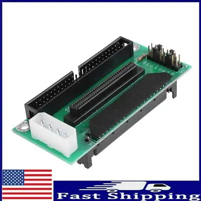 SCSI SCA 80Pin To 68Pin To 50Pin IDE Hard Disk Adapter Converter Card Board • $12.19