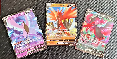 Galarian Moltres Galarian Articuno Galarian Zapdos - 3 Card Pokemon Set All NM • $11.99