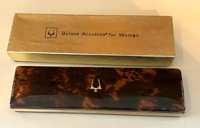 Vintage Bulova Accutron Women's Watch Presentation Box & Cardboard Box ONLY • $35.10