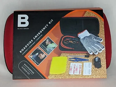 Black Series Roadside Emergency Kit For Car - 10 Piece • $19.99