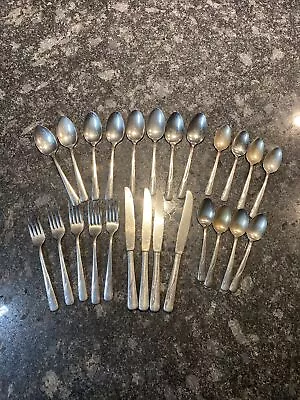 Vintage Oneida Community Stainless Flatware Set MCM 25 Piece Vtg • $29.99