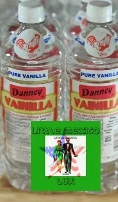 Danncy Pure Mexican Vanilla Extract 33.8oz Each 1 Liter Clear Bottles (2pck)⚡🚚 • $24