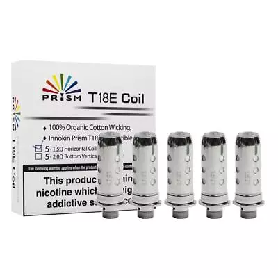 Innokin T18E Coil 1.5Ω | 1.7Ω | 2.0Ω 5pk TPD Compliant 100% Authentic Genuine • £6.69