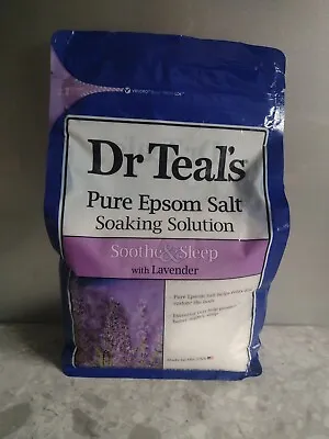 Dr Teal's Pure Epsom Salt Soothe & Sleep Lavender Soaking Solution Bath1.36kg • £9