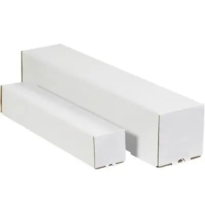 MyBoxSupply 5 X 5 X 30  White Square Mailing Tubes 25 Per Bundle • $75.99