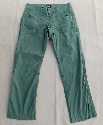 Marmot Green Pants Light Weight Rollup Convertible Women's Size 8 Hiking Camping • $26.99