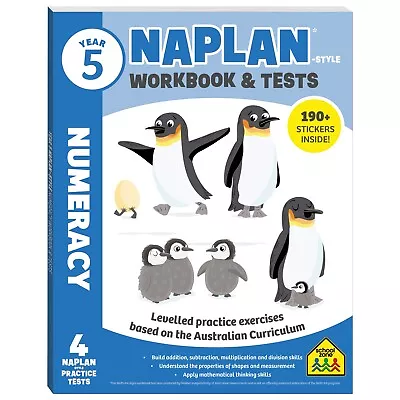 Year 5 NAPLAN*-style Numeracy Workbook And Tests • $12