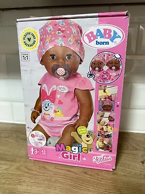 BABY Born Magic Girl Doll In Dark Pink Outfit - 17inch/43cm • £39.99