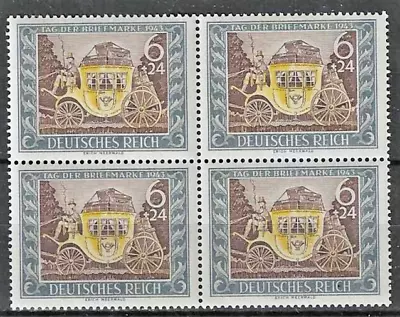 Germany's Third Reich Mi# 828 MNH Block Of 4 Stamp Day 1943 ** • $2.99