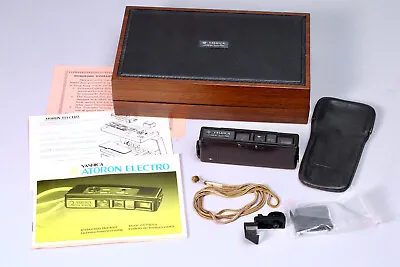 Yashica Atoron Electro Miniature Camera In The Box W Display Case W Accessories • $99