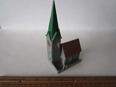 Vintage Built N Scale Rural Church Building For Train Layout • $8.95