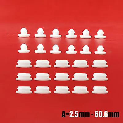 £89.15 • Buy White Snap-on Hole Plug Silicone Rubber Blanking End Caps Seal Stopper 2.5-60mm