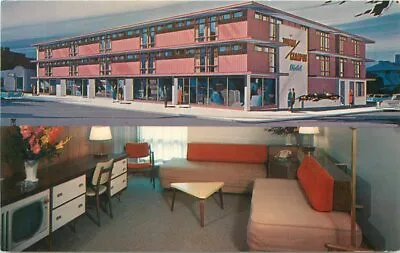 Wisconsin Madison Town Campus Motel 1950s Mid Century Furniture Postcard 22-2524 • $10.49