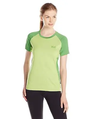 Jack Wolfskin Women's Split T-Shirt Parrot Green Small • £9.73