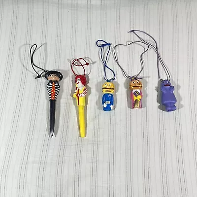 RARE HTF Vintage Set Of 5 McDonald’s 1980-1982 Happy Meal Pens/Necklaces K2 • $49.99