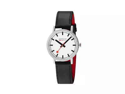 Mondaine Classic Quartz Watch White 40 Mm Leather Strap A660.30360.16SBB • $253