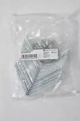 Everbilt 2-1/2  Zinc Plated Corner Braces 20 Pack 12454 Metal Hardware • $14