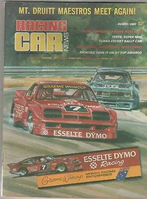 Racing Car News 1980 Aug Turbo Escort Mazda RX7 Rover 3500S Commodore 4 Mighty M • $12.90