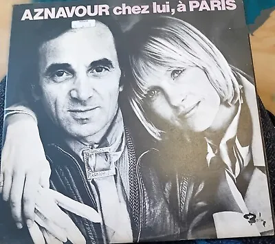 Charles Aznavour Double Vinyl LP Album 'AZNAVOUR Chez Lui à PARIS' • £12.99