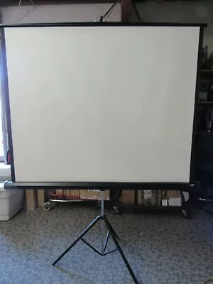 Quartet Portable Tripod Projection Screen 48  X 60  High-Resolution  • $87