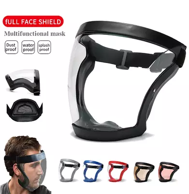 Full Face Super Protective Mask Anti-fog Shield Safety Transparent Head Cover US • $8.92