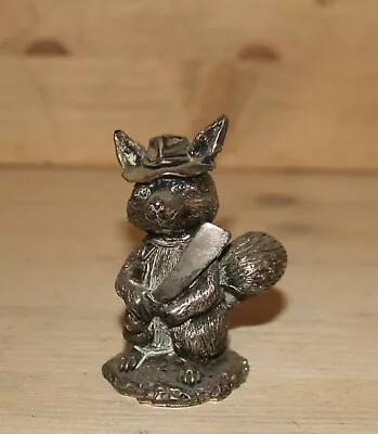 Vintage Hand Made Metal Figurine Squirrel With Machete • $88.54