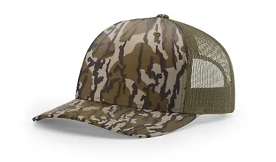 Mossy Oak Bottomland Camo  Richardson 112 Snapback Trucker Hat Cap • $14.99