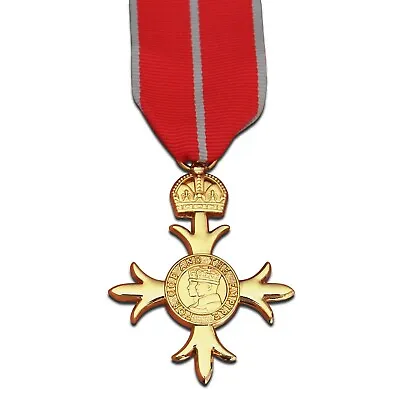 Full Size OBE Medal With Ribbon For Military Officer British Empire Award Copy • £14.99