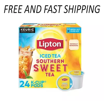 Lipton Iced Tea K-Cup Pods Black Tea  Caffeinated 24 Count Box FREE SHIPPING • $12.99