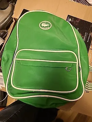 Green Lacoste Backpack - School College Book Bag - Expandable • £42.75