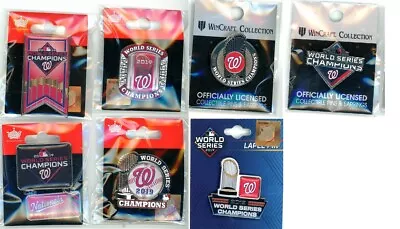 Nationals 2019 World Series Champions Pin Choice Choose NL Champs Aminco Psg 7 • $8.50