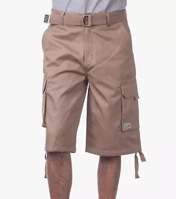 Pro Club Men's Cotton Twill Camo Cargo Shorts With Belt Regular Big Tall W/ Belt • $27.50