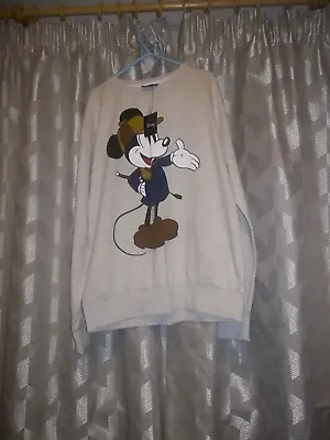 £5 • Buy Disney Mickey Mouse Adults Unisex Grey Sweatshirt
