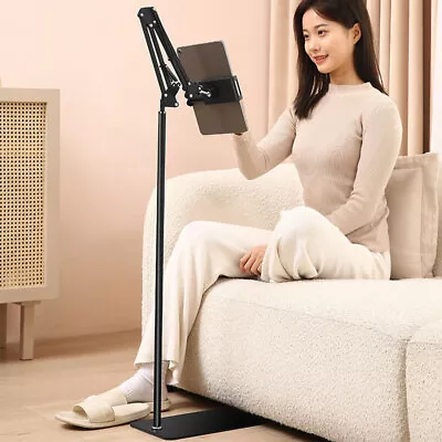 360° Adjustable Tablet Floor Stand Desk Mount Flexible Arm Phone IPad Holder UK • £18.29