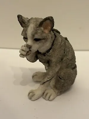 A Breed Apart Cat Miniature Figurine Grey Cat • £14.99