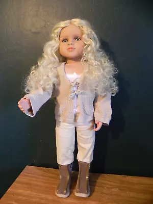 2006 MY TWINN Doll With Sweater Jeans And Boots Blonde Hair Blue Eyes 24  • $99.99