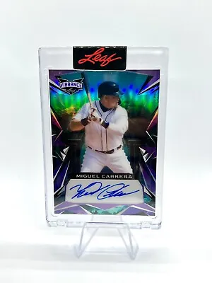 2023 Leaf Vibrance Miguel Cabrera Prismatic Auto 2/5 🔥 • $149.99