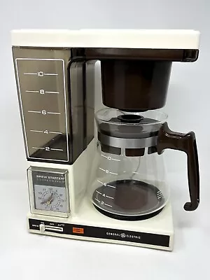 Vintage General Electric 10 Cup Brew Starter Automatic Coffee Maker Tested GE • $70.99