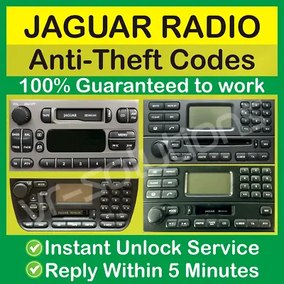 JAGUAR RADIO CODE DECODE XJ40 UNLOCKING XJ CD S-Type XJR Key X-Type XJ8 Daimler • £9.59