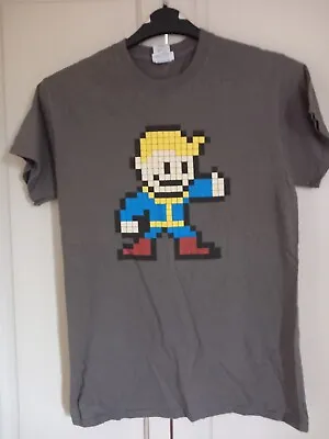 Unisex Gildan Fallout 4 T-shirt Tee Size S Small 100% Cotton Men Grey Gaming • £9