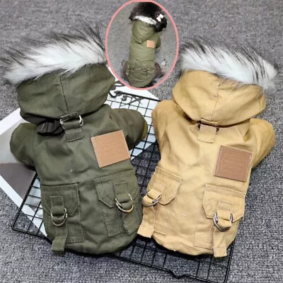 £10.69 • Buy Winter Dog Clothes Puppy Pet Coat Jacket Thicken Warm Chihuahua Yorkies Hoodie
