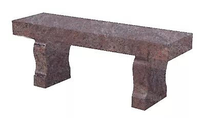 Granite Bench - Large -cemetery Companion Headstone - Custom Engraving Available • $1399