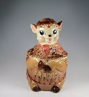 Vintage Lamb Brown Cookie Jar Adorable Royal Sealy ? Large • $45