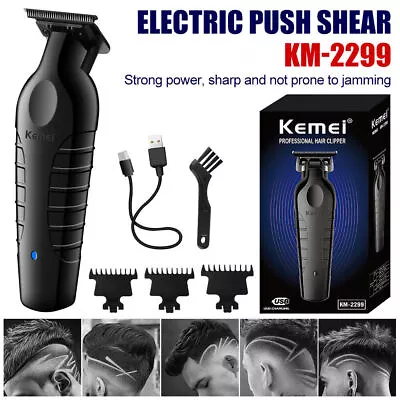 Kemei-2299 Cordless Hair Trimmer & Clipper Electric Cutting Machine Professional • $19.99