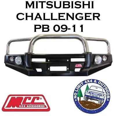 $1690 • Buy Mcc Steel Bull Bar 3 Hoops S/s Fits Mitsubishi Challenger Pb 4x4 Winch Arb Tjm