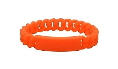 Marc By Marc Jacobs Orange Standard Supply Braided Silicone Rubber Bracelet • $14